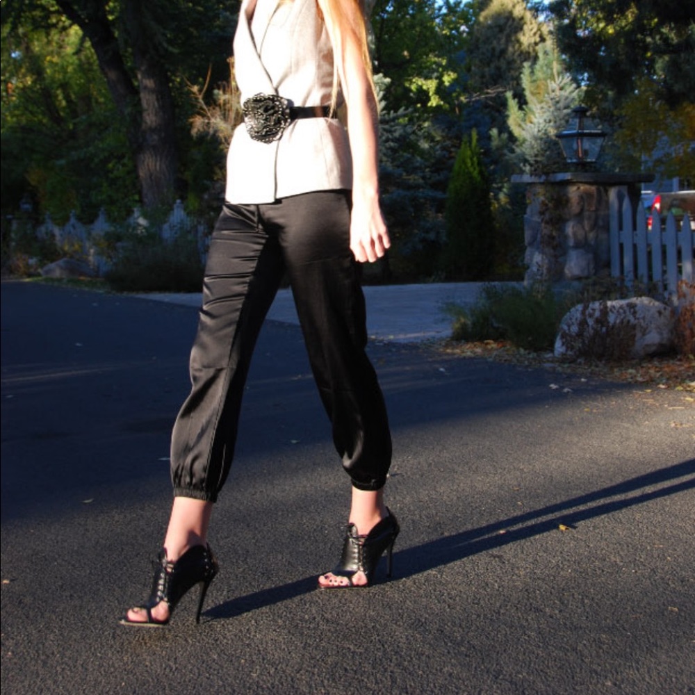 Maggie Ward Silk Pants M NWOT